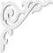 Ekena Millwork Baile Architectural Grade PVC Bracket, 5/8"W X 6"D X 6"H BKTP01X06X06BA - alternate 3